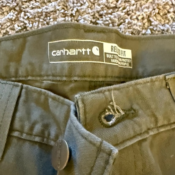 Carhartt Men's Dark Olive Cargo Pants - Picture 2 of 3